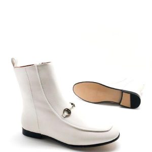 Ботинки женские Gucci Jordaan White