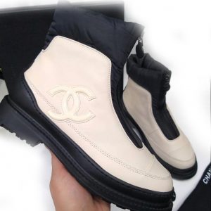 Ботинки женские Chanel Winter Black White