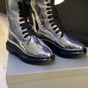Ботинки женские Alexander McQueen Silver Black