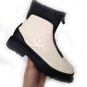 Ботинки женские Chanel Winter Black White