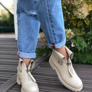 Ботинки женские Alexander McQueen Mid Beige