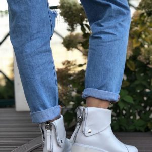 Ботинки женские Alexander McQueen Mid White
