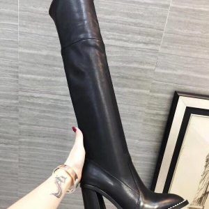 Ботфорты женские Givenchy Black Leather