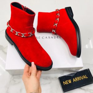 Ботинки женские Casadei Red