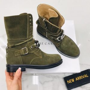 Ботинки женские Casadei Green Boots