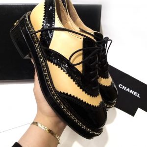 Ботинки женские Chanel Black Beige