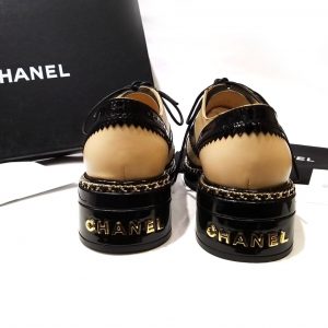 Ботинки женские Chanel Black Beige