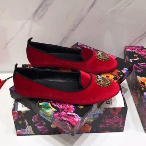 Балетки женские Dolce & Gabbana Devotion Red