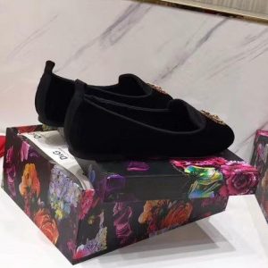Балетки женские Dolce & Gabbana Devotion Black