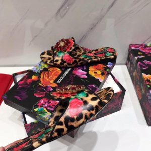 Шлепанцы женские Dolce & Gabbana Flower