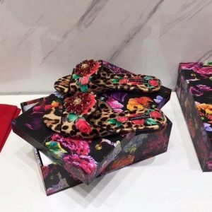 Шлепанцы женские Dolce & Gabbana Flower